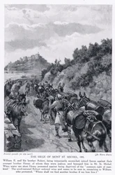 Die Belagerung von Mont St. Michel AD1091, 1920er Jahre